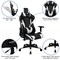 Flash Furniture Red Gaming Desk and Chair Set BLN-X20RSG1030-BK-GG - alternate 10